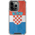 Croatia Flag Distressed iPhone 15 Pro Clear Case